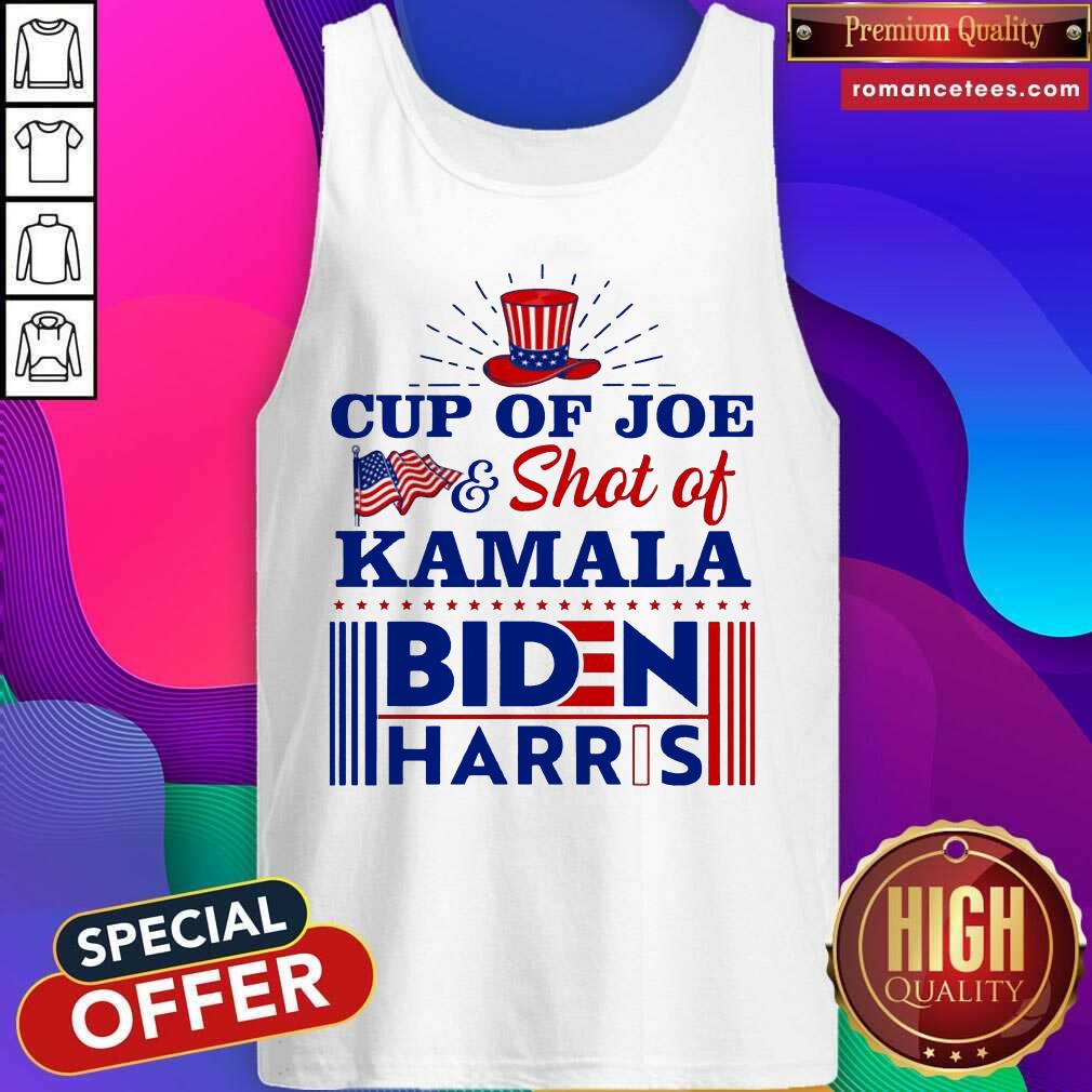 Original American Flag Cup Of Joe And Shot Of Kamala Biden Harris Shirt
