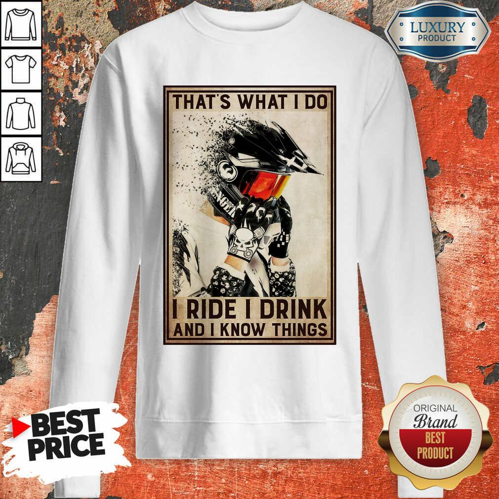 Original Biking Knows Things Vertical Poster Shirt