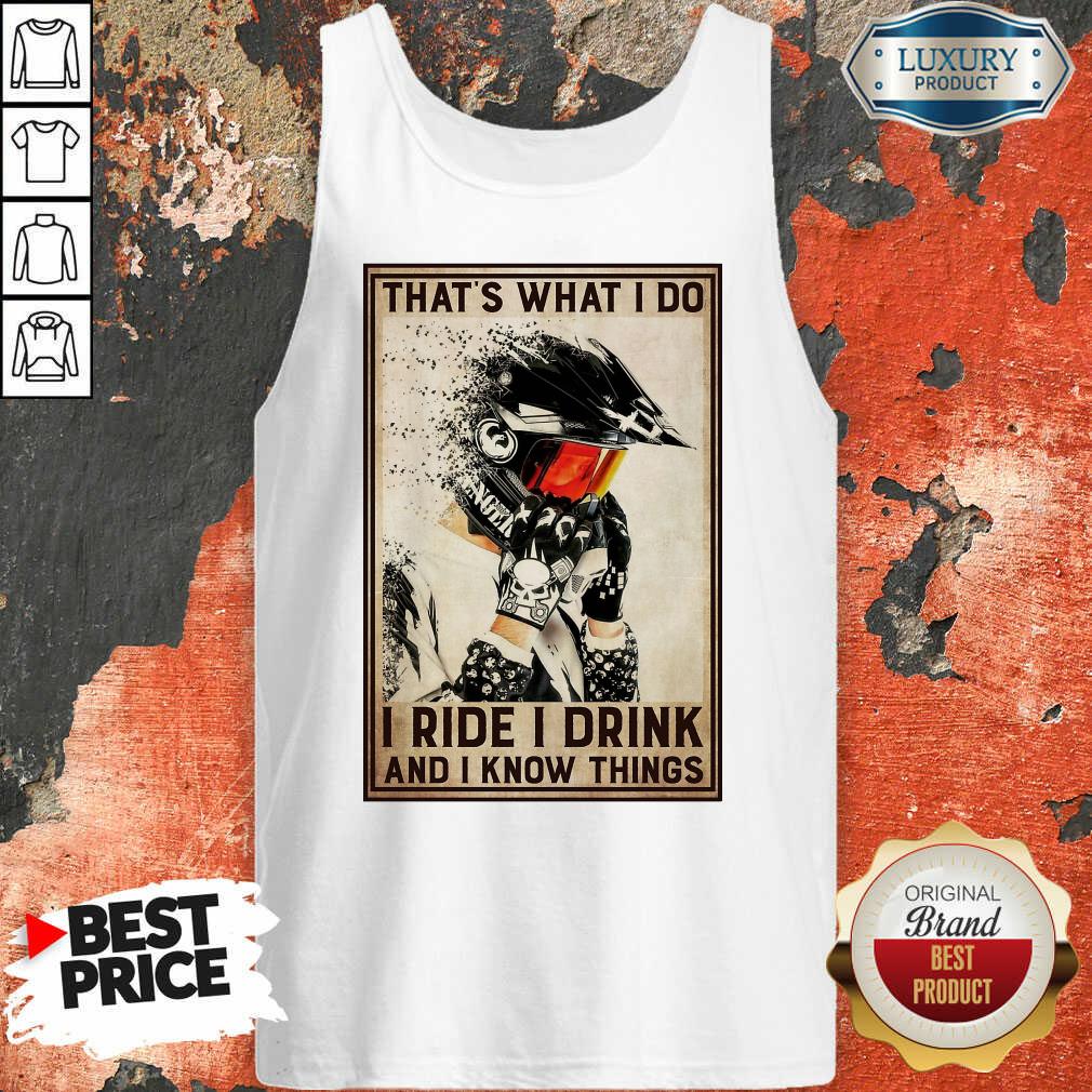 Original Biking Knows Things Vertical Poster Shirt