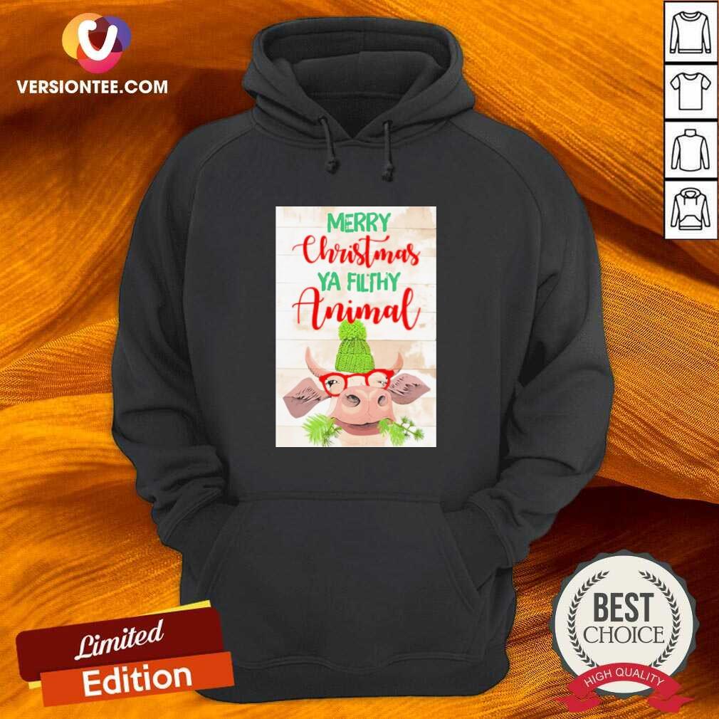 Perfect Merry Christmas Ya Filthy Animal Cow Shirt