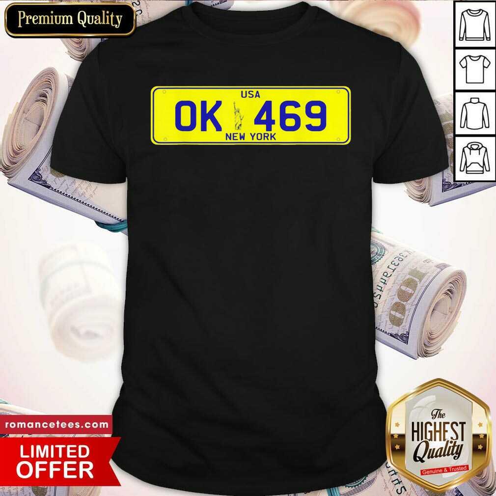 Perfect Novelty New York Number Plate Shirt