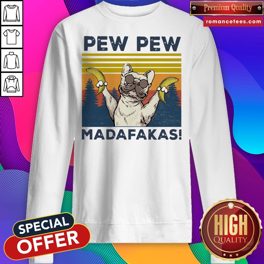 Pitbull Banana Pew Pew Madafakas Vintage Shirt
