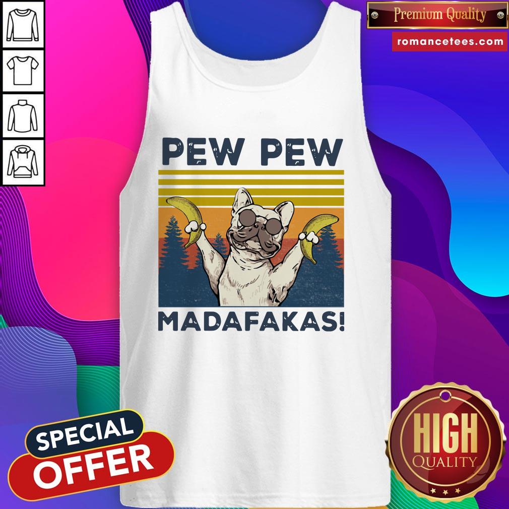 Pitbull Banana Pew Pew Madafakas Vintage Shirt
