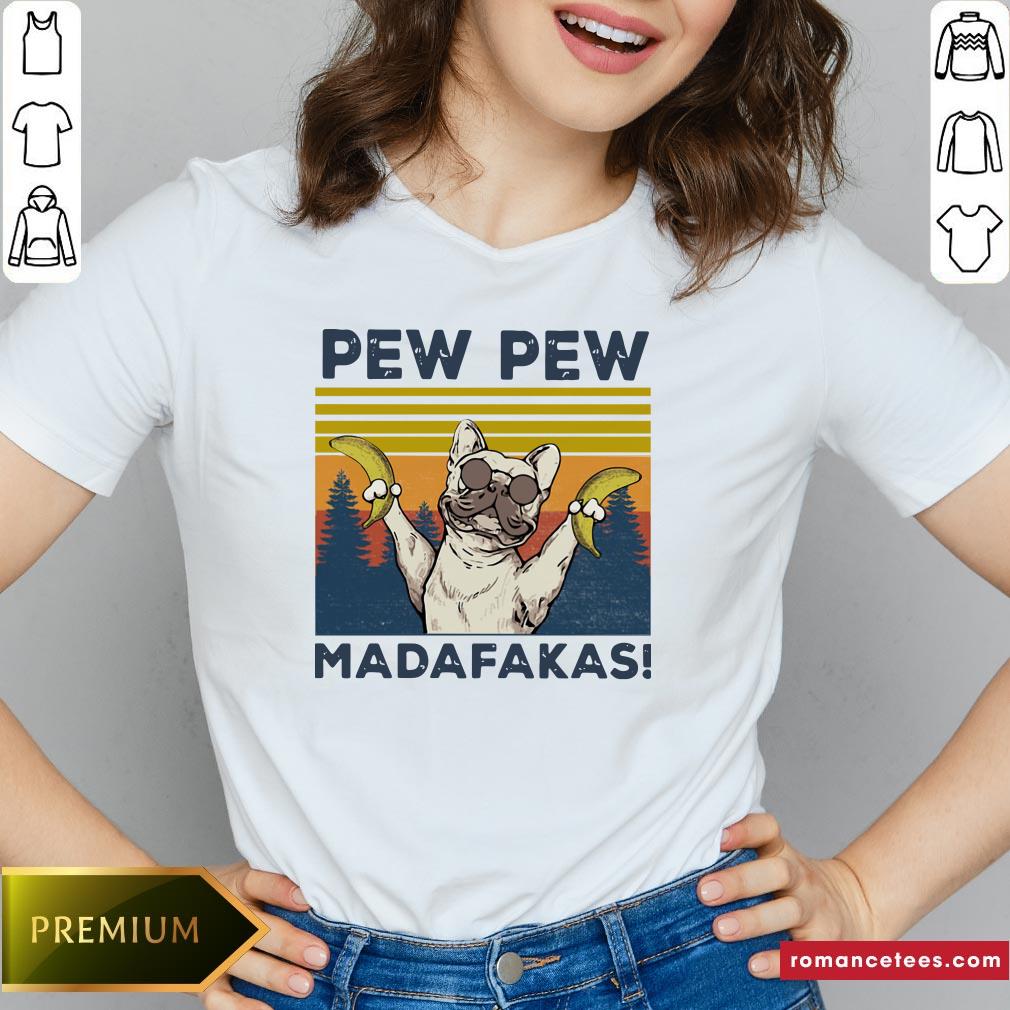 Pitbull Banana Pew Pew Madafakas Vintage Shirt
