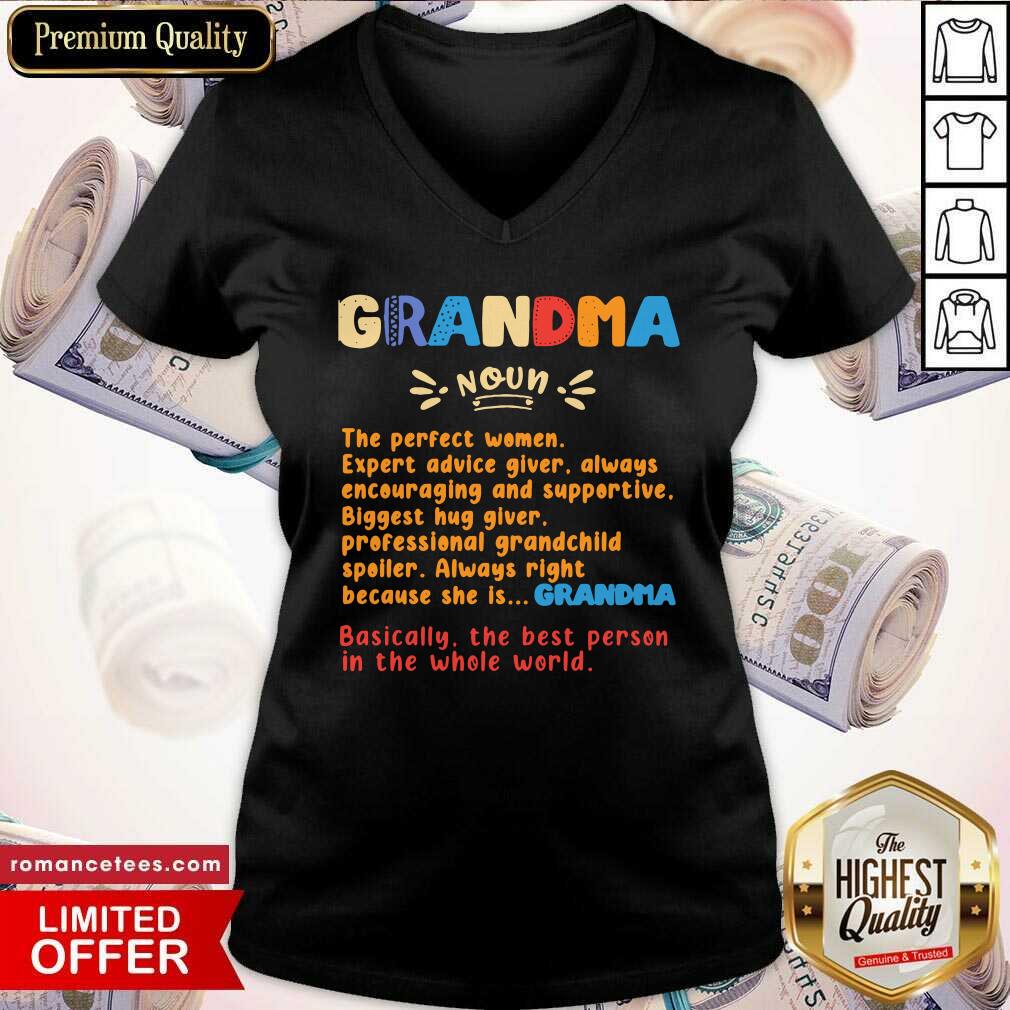 Premium Definition Of A Grandma Ladies Shirt