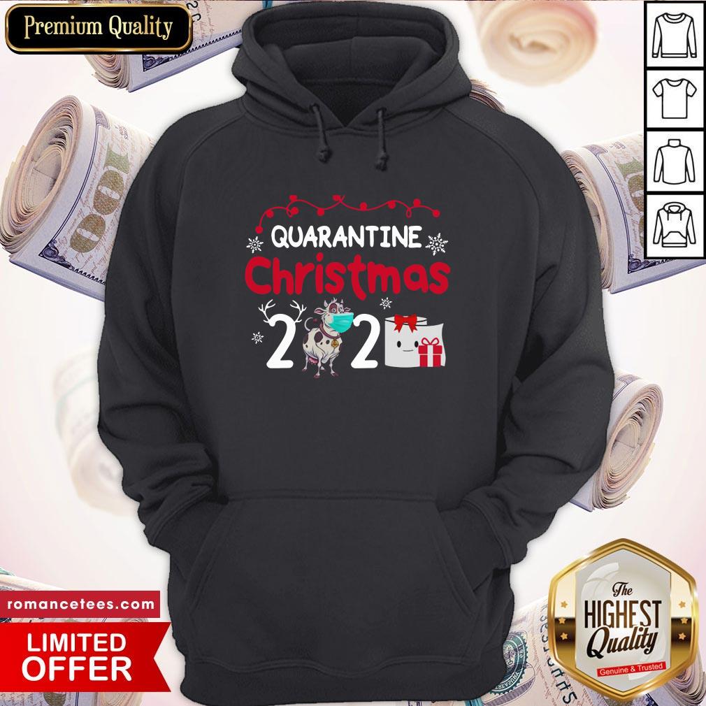 Premium Quarantine Christmas Cow Mask Toilet Paper 2020 Shirt