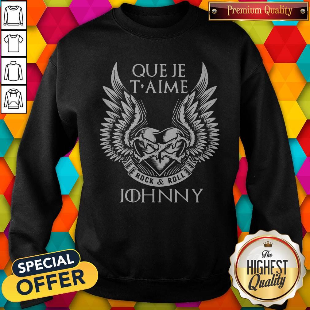 Premium Que Je T'aime Rock And Roll Johnny Shirt