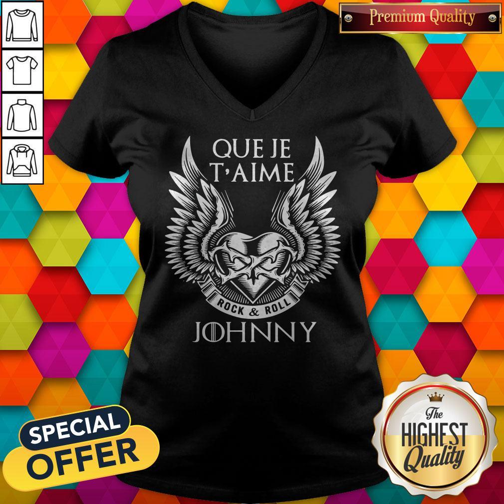 Premium Que Je T'aime Rock And Roll Johnny Shirt