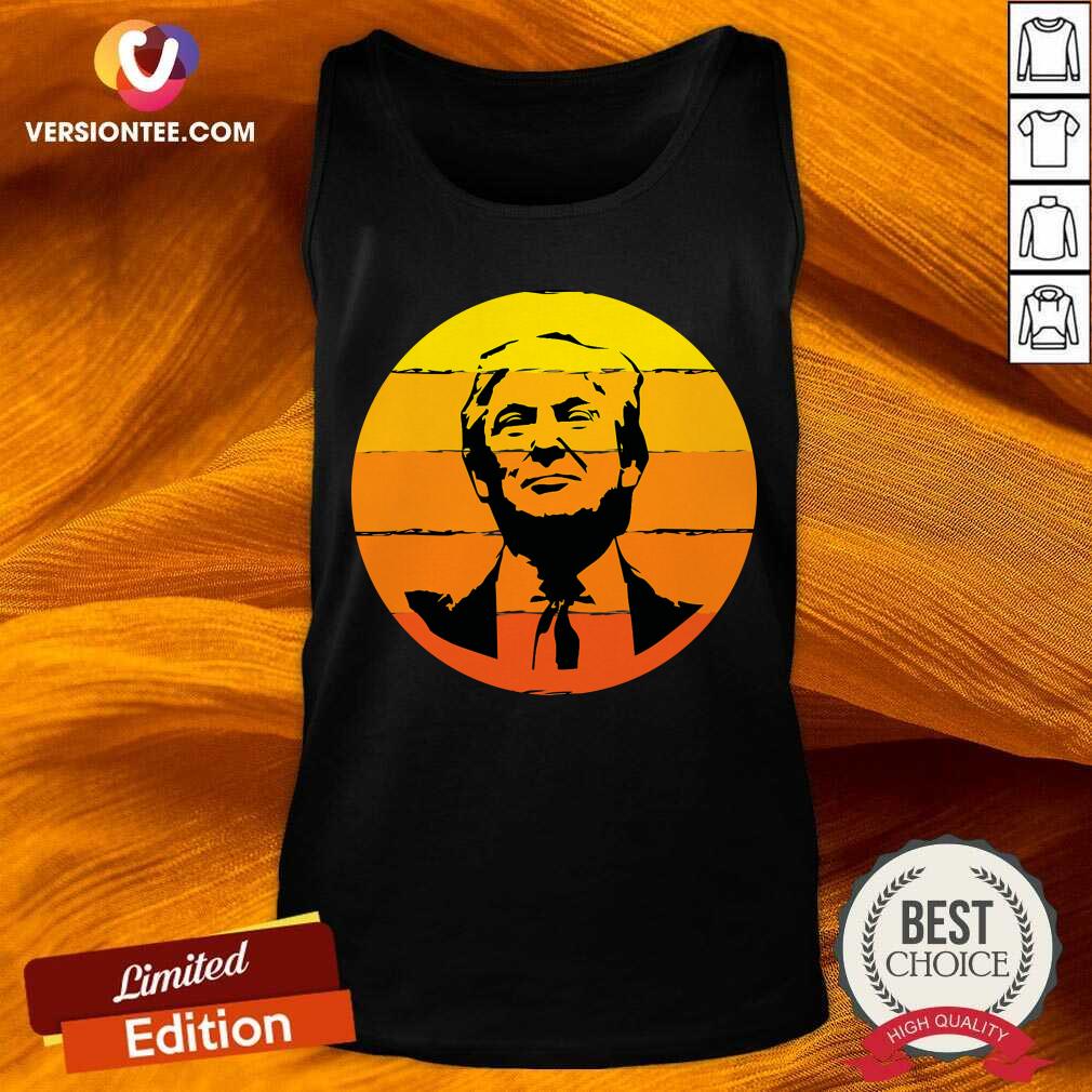 Pretty 4th Of July Presidents Day Donald Trump Sunset Shirt
