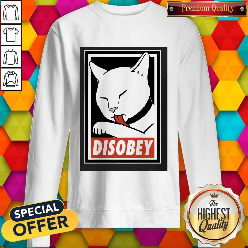 Pretty Disobey Cat Animal Lover Shirt