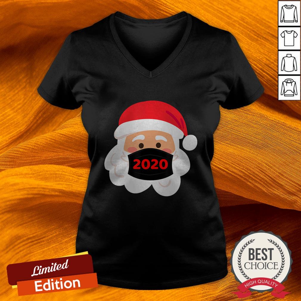 Santa Claus Wearing Mask Quarantine Christmas 2020 Shirt