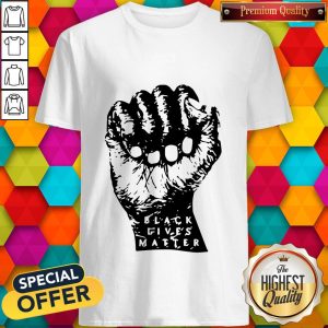 Black Lives Matter White Hand Shirt