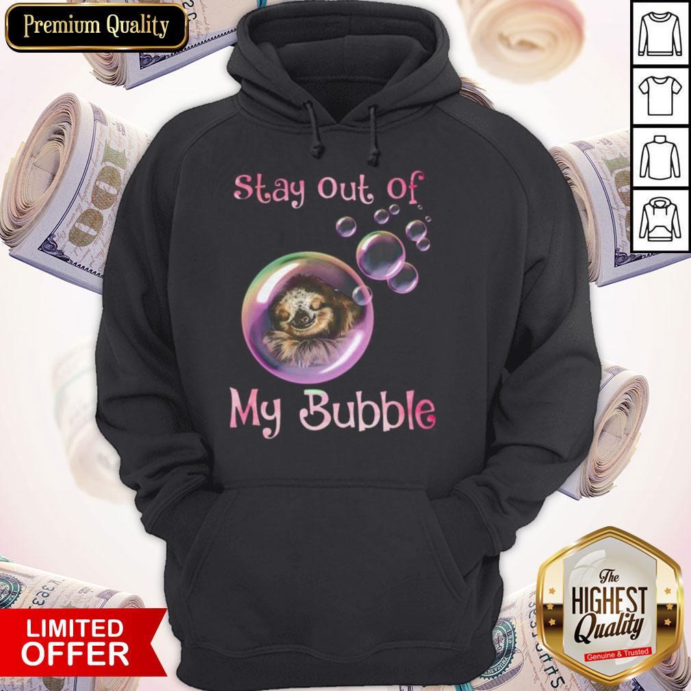 Sloth Sleeping Stay Out Of My Bubble Covid 19 Shirt