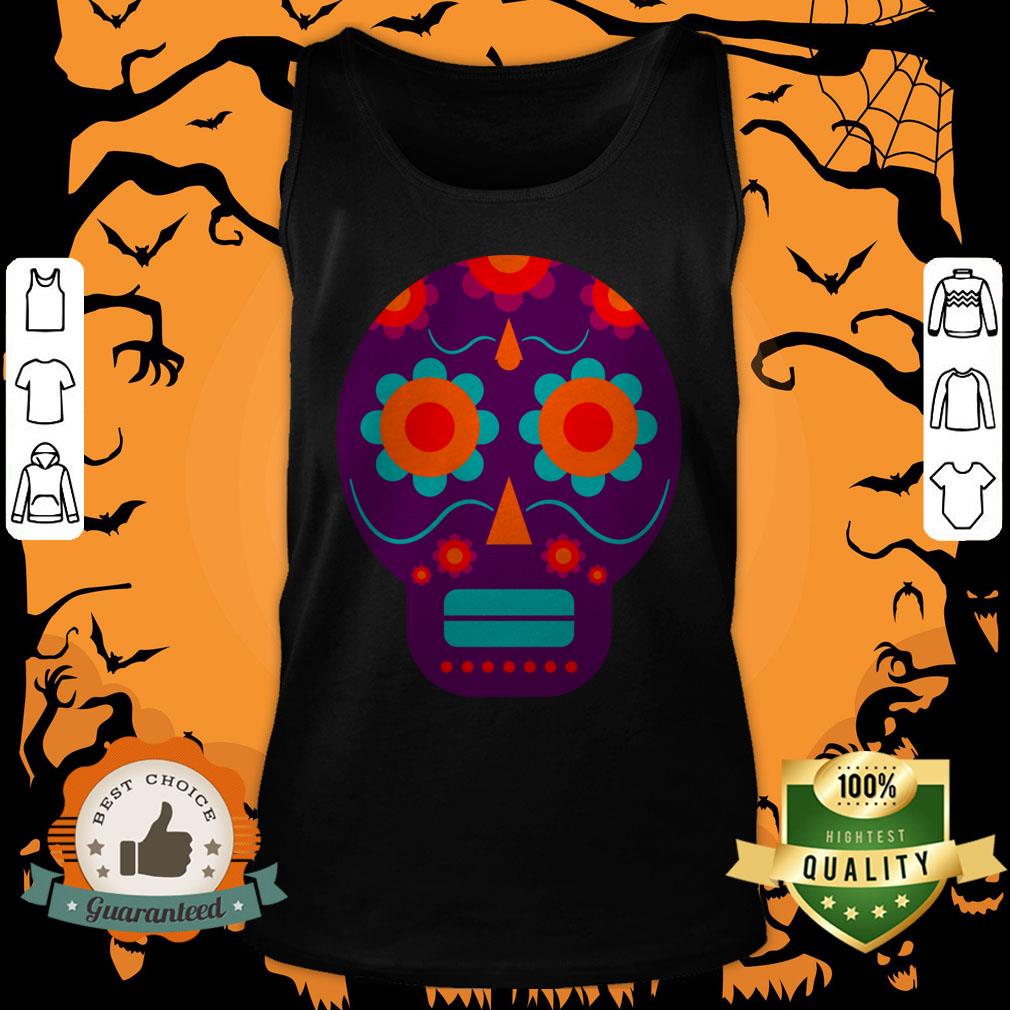 Sugar Skull Color Dia De Muertos Day Of Dead Shirt