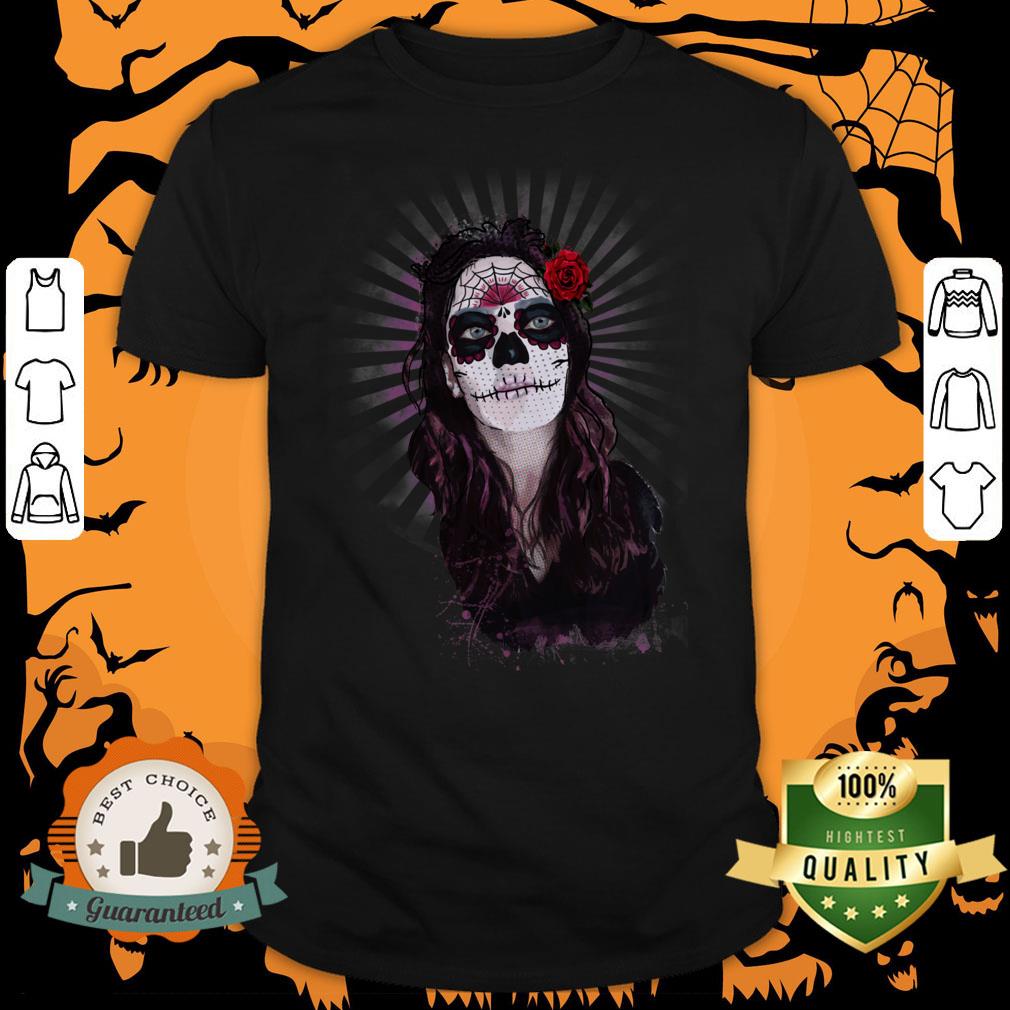 Sugar Skull Girl Dia De Los Muertos Day Of Dead Shirt