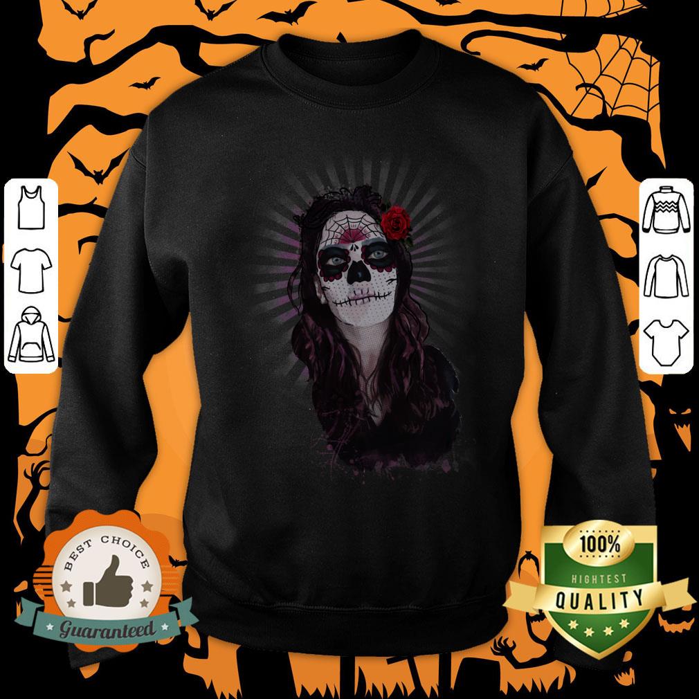 Sugar Skull Girl Dia De Los Muertos Day Of Dead Shirt