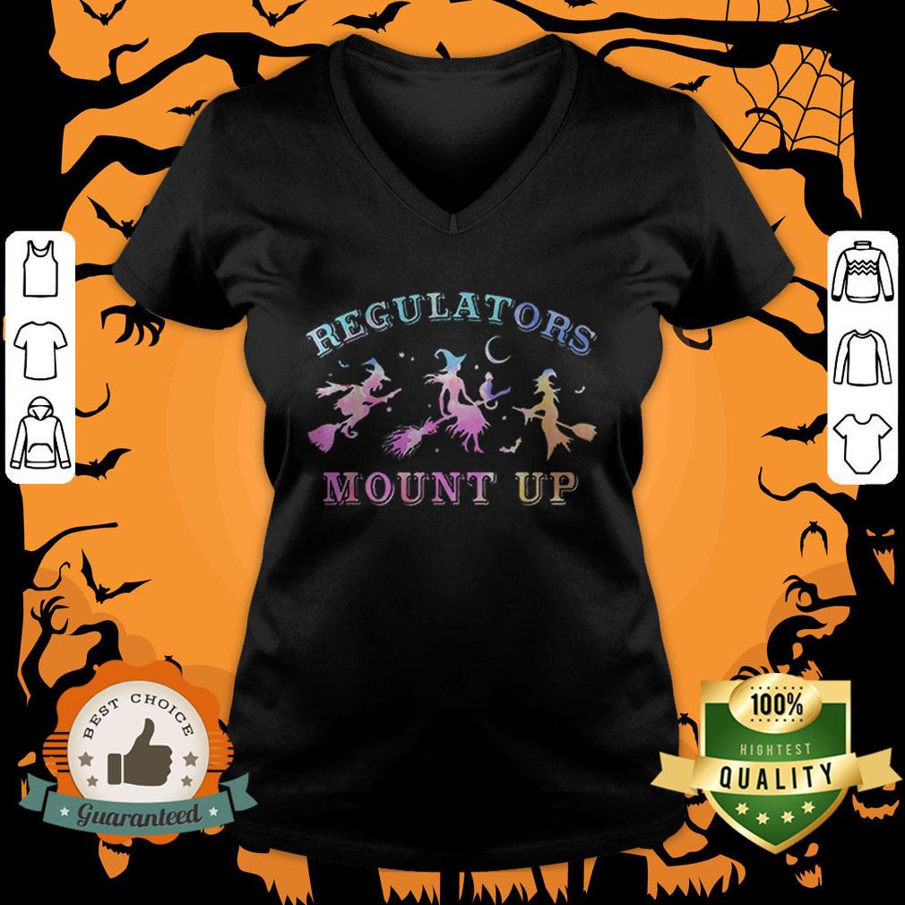 Funny Halloween Witch-Regulators Mount Up Broomstick T Shirt