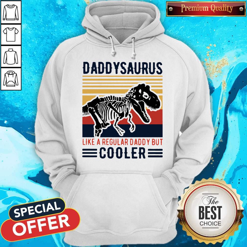 Vintage Daddysaurus Like A Regular Dad But Cooler Shirt