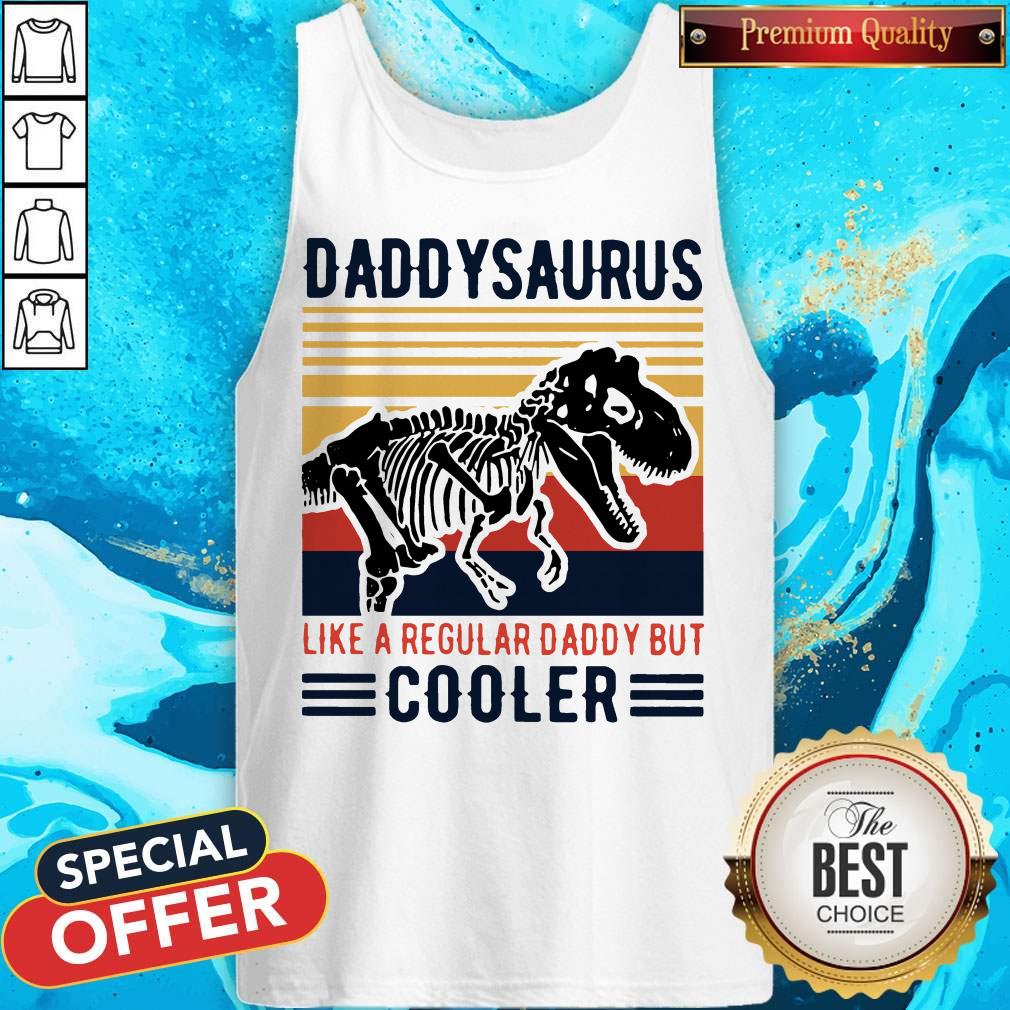 Vintage Daddysaurus Like A Regular Dad But Cooler Shirt