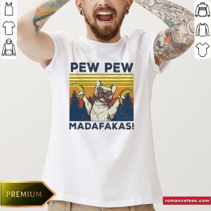 Pitbull Banana Pew Pew Madafakas Vintage Shirt