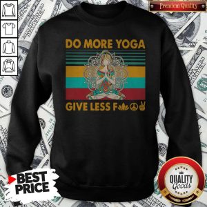 Do More Yoga Give Less Fuck Vintage Retro Shirt