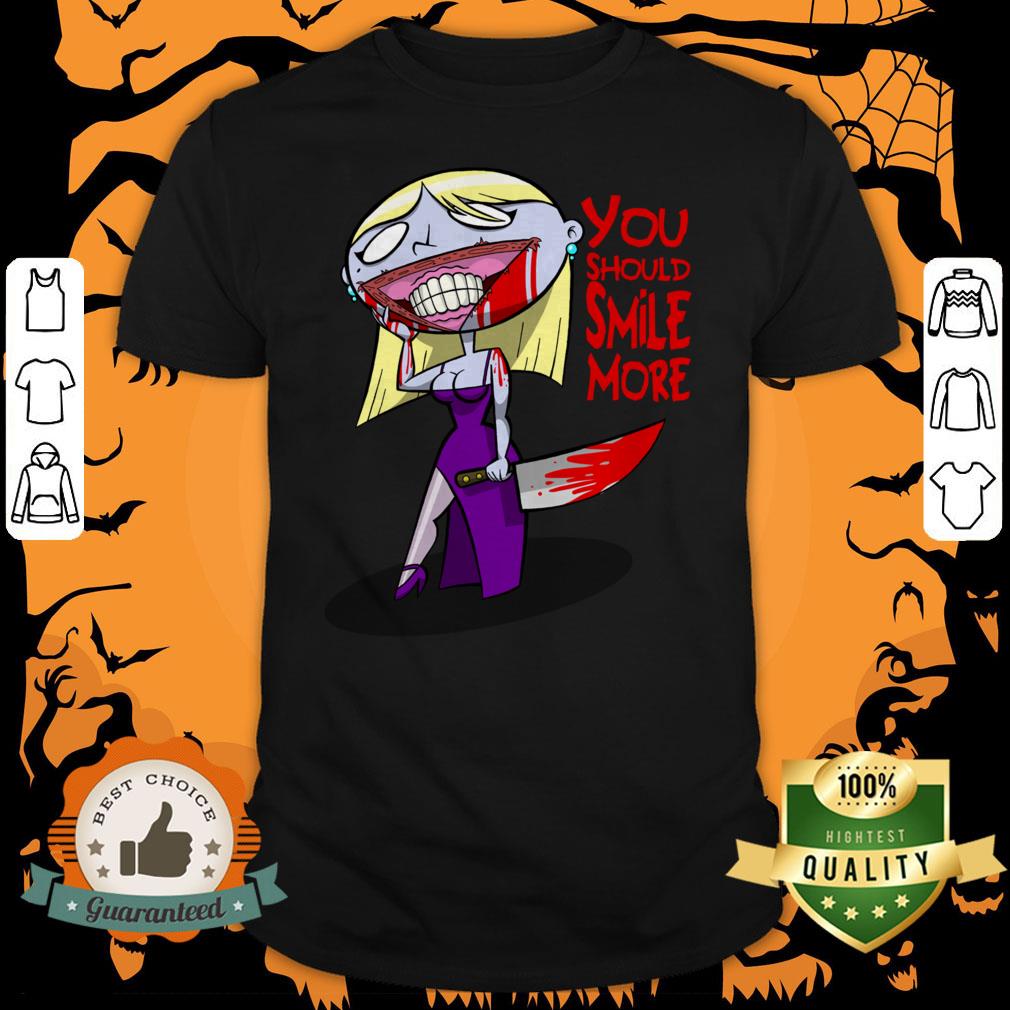 You Should Smile More Creepy Happy Halloween Shirt