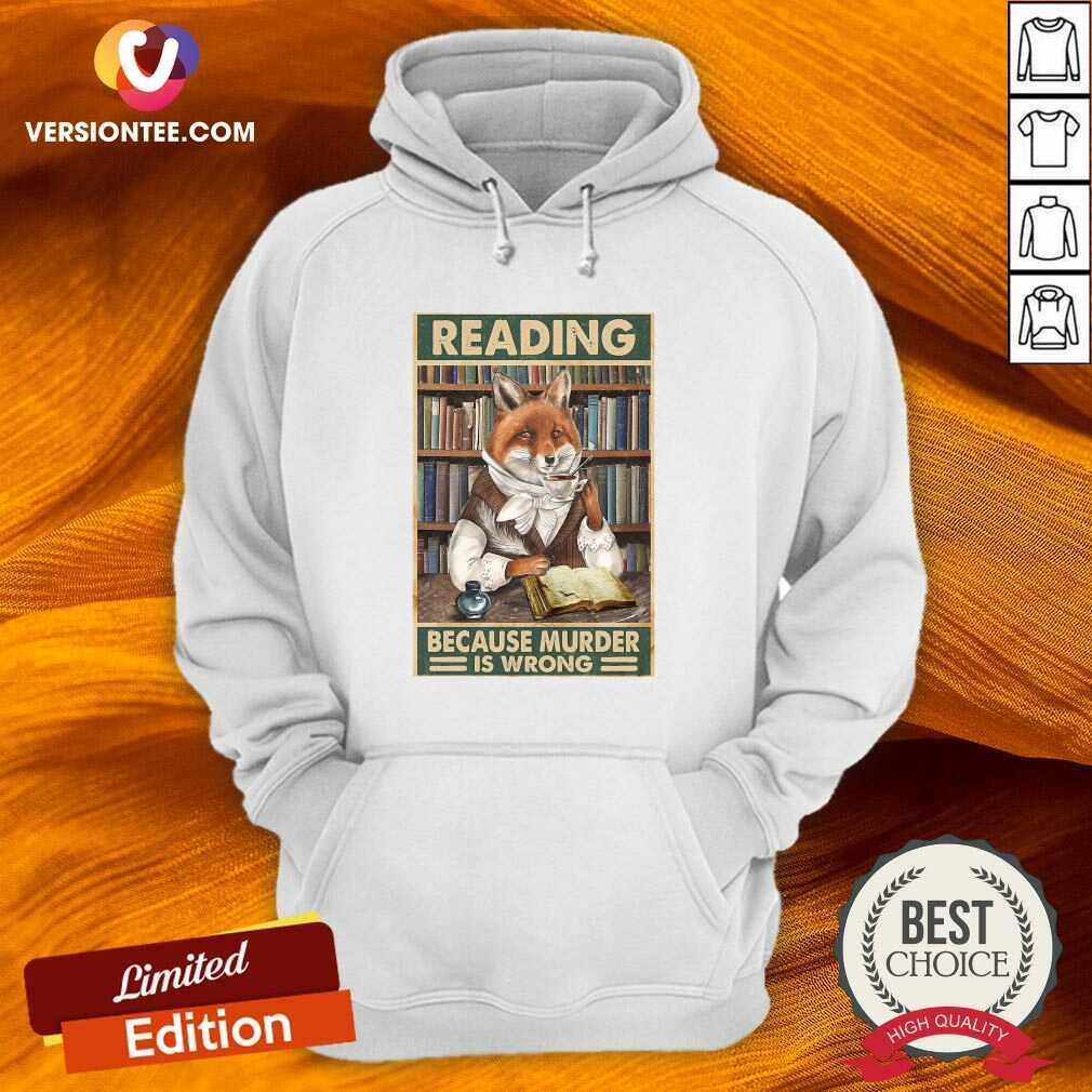 Perfect Cat Reading Because Murder Is Wrong Shirt