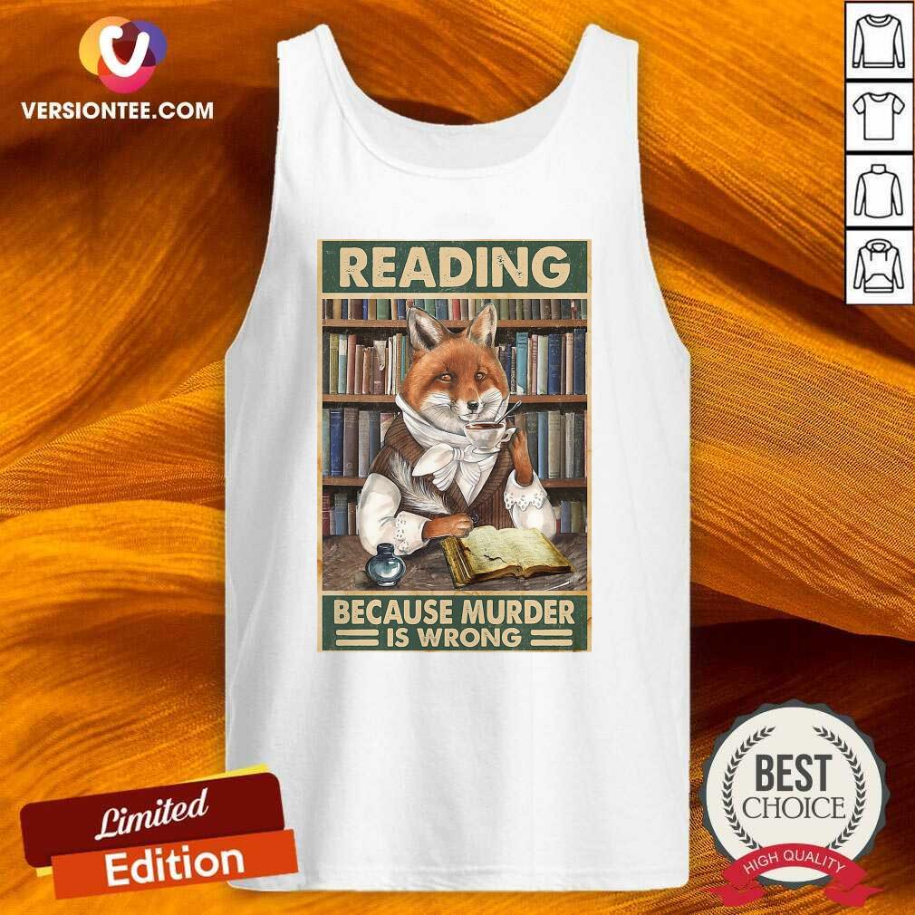 Perfect Cat Reading Because Murder Is Wrong Shirt