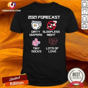 Top 2021 Forecast Baby Expecting Pregnancy Announcement Shirt