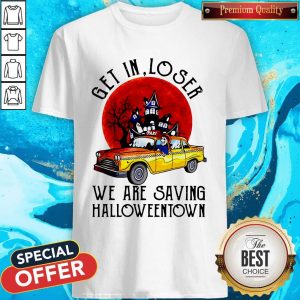 Skeleton Get In Loser We Are Saving Halloween Shirt