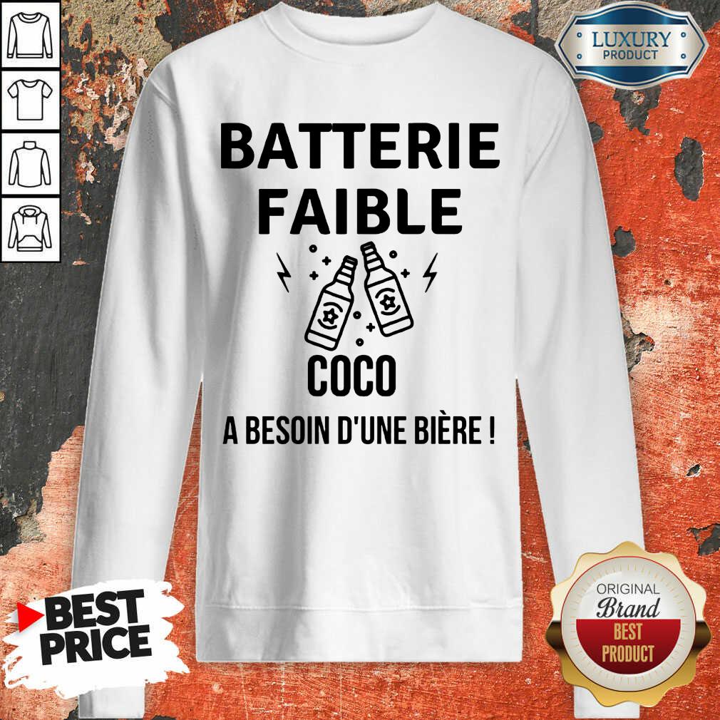 Batterie Faible Bière Shirt