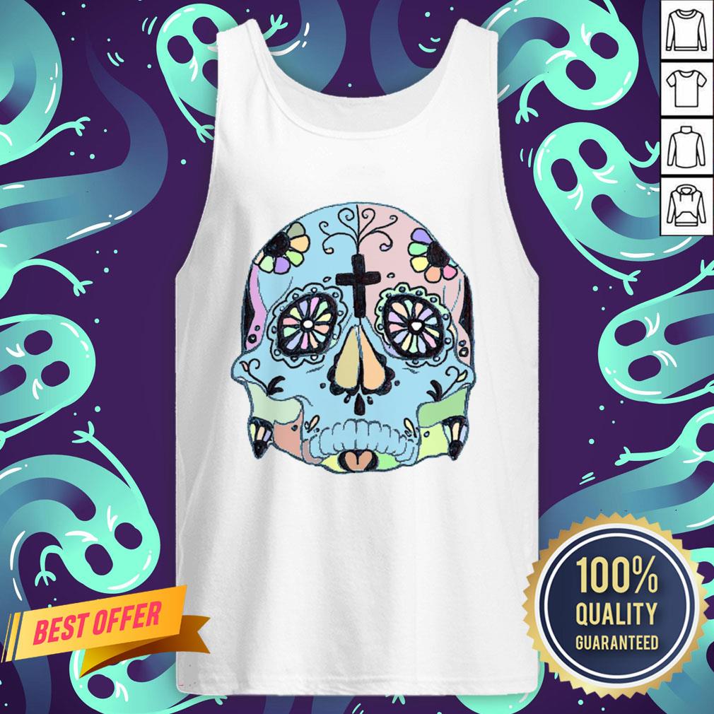 Day Of The Dead Dia De Los Muertos Psychedelic Pastel Sugar Skull Shirt