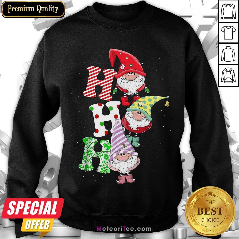 Funny Gnomes Ho Ho Ho Merry Christmas Shirt