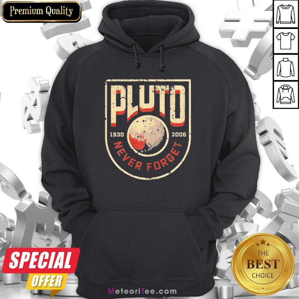 Funny Pluto Never Forget Retro Style Science Space 1930 2021 Shirt