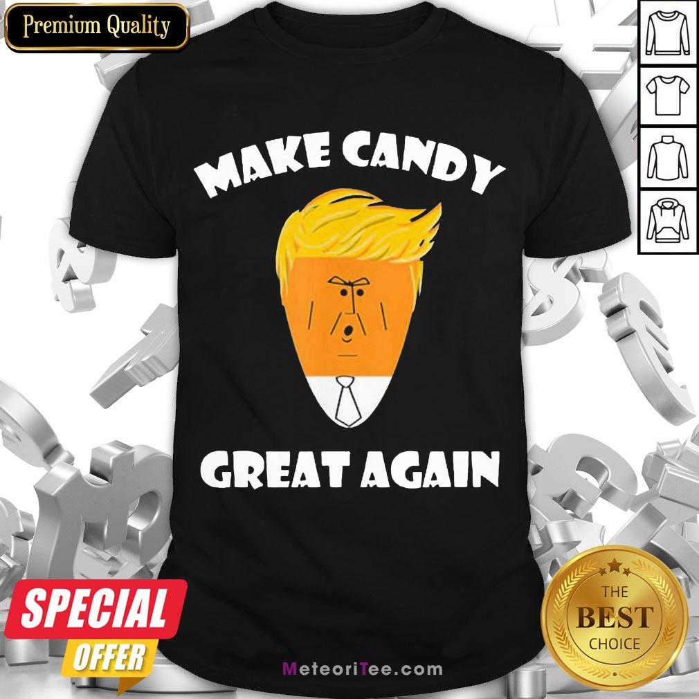 Funny President Trump 2020 Halloween Make Candy Corn Great Again Shirt