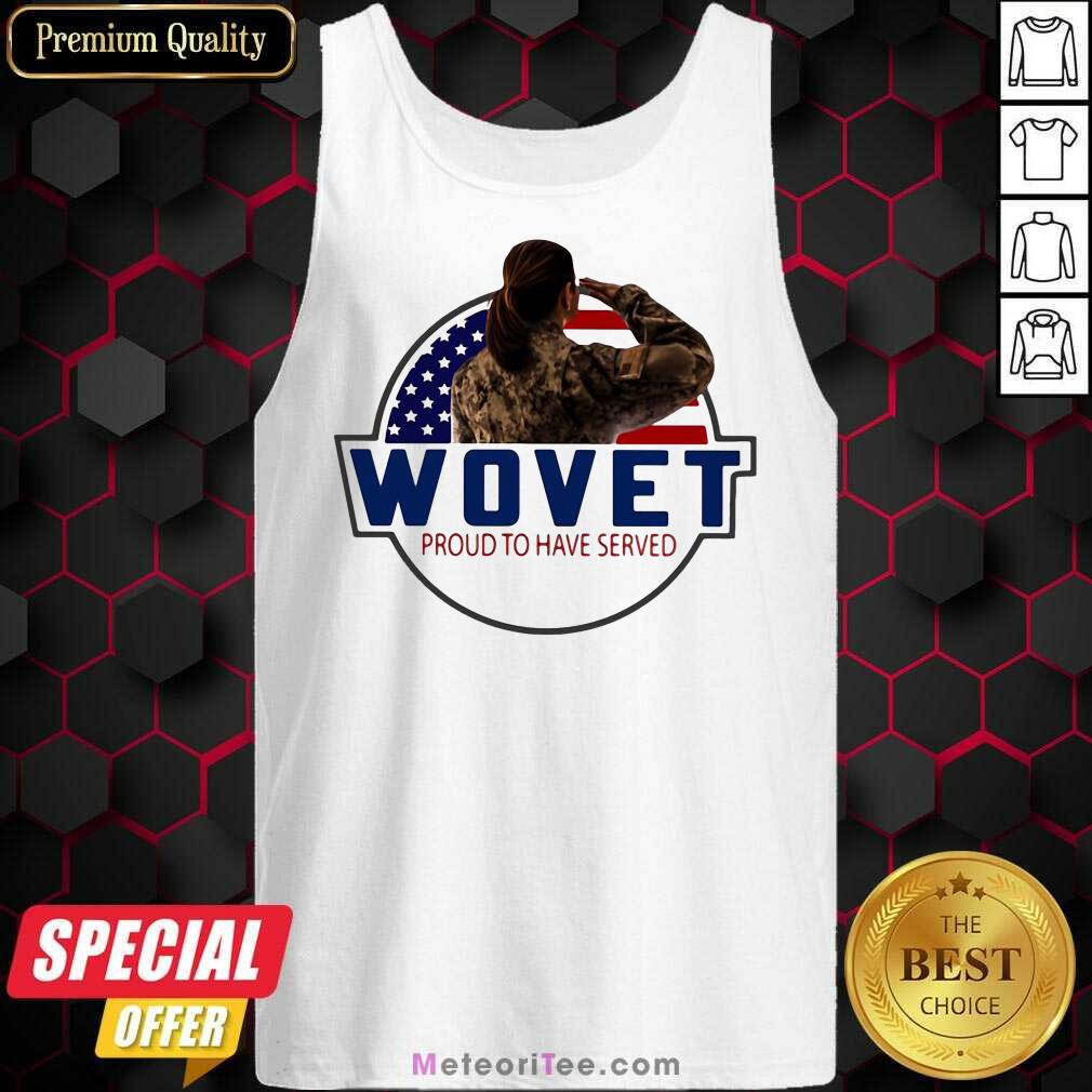 Hot American Flag Wovet Proud To Have Served Shirt