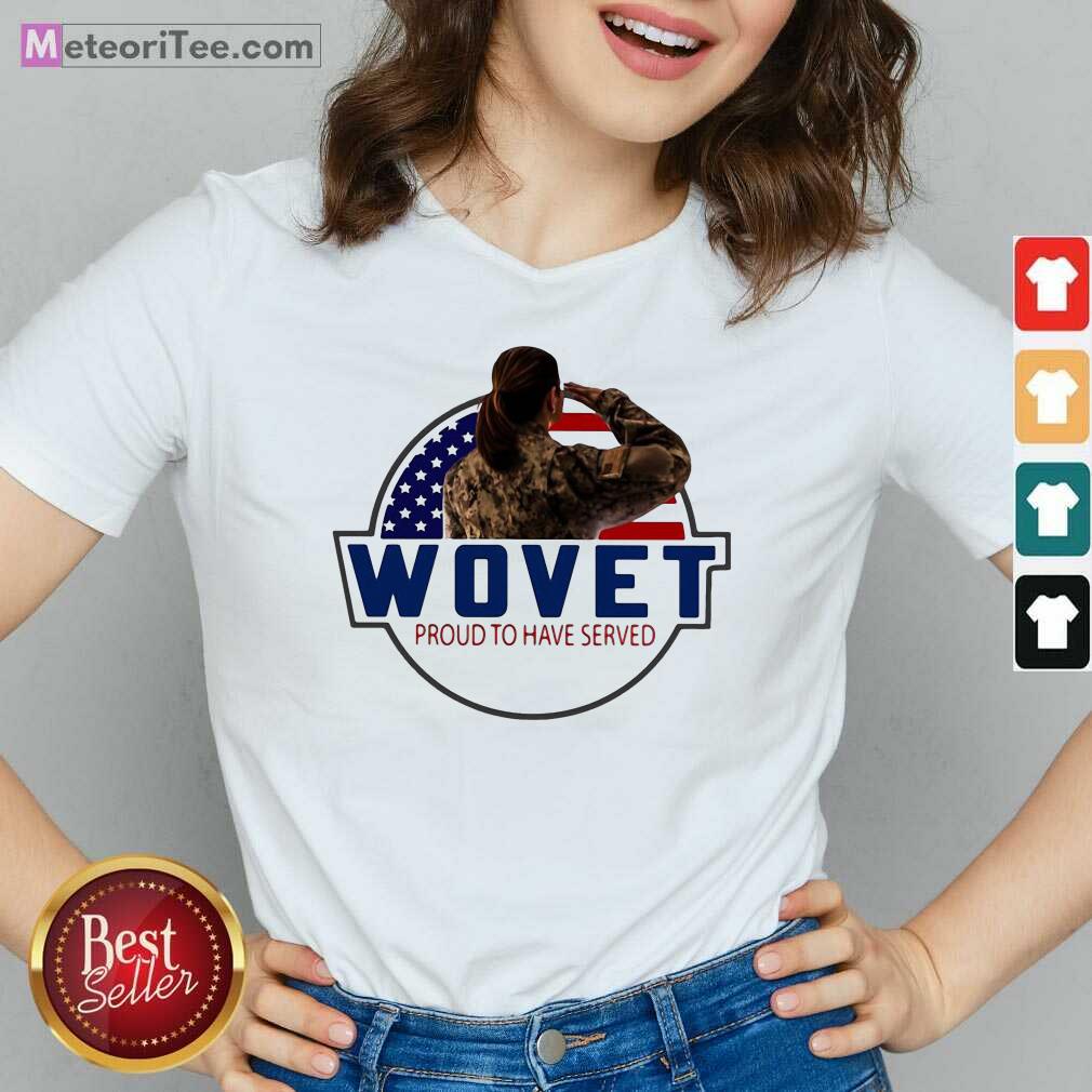 Hot American Flag Wovet Proud To Have Served Shirt