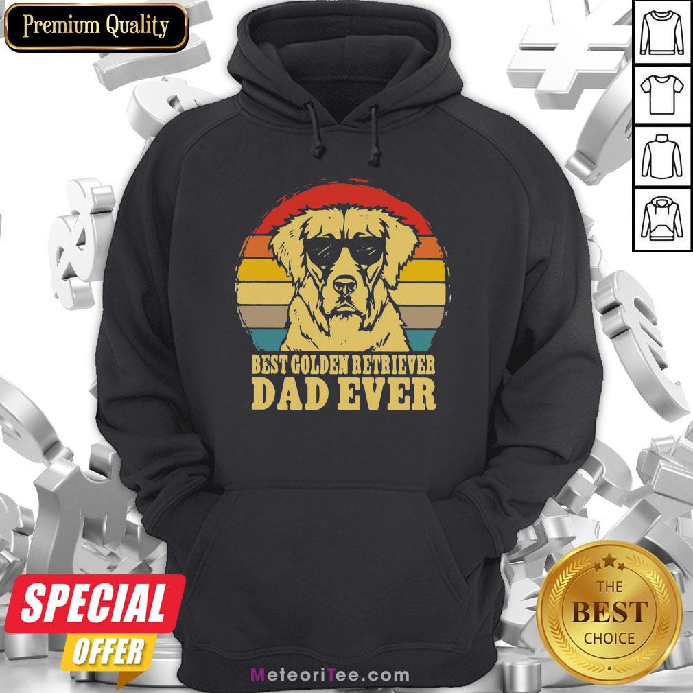 Hot Best Golden Retriever Dad Ever Vintage Shirt