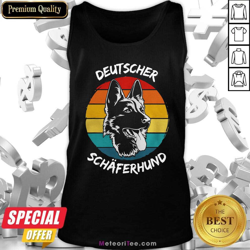 Hot Vintage Deutscher Schäferhund Dog Funny Shirt
