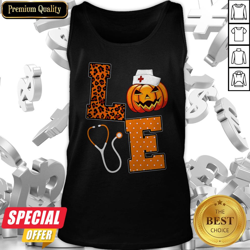 Love Nurse Pumpkin Halloween Shirt