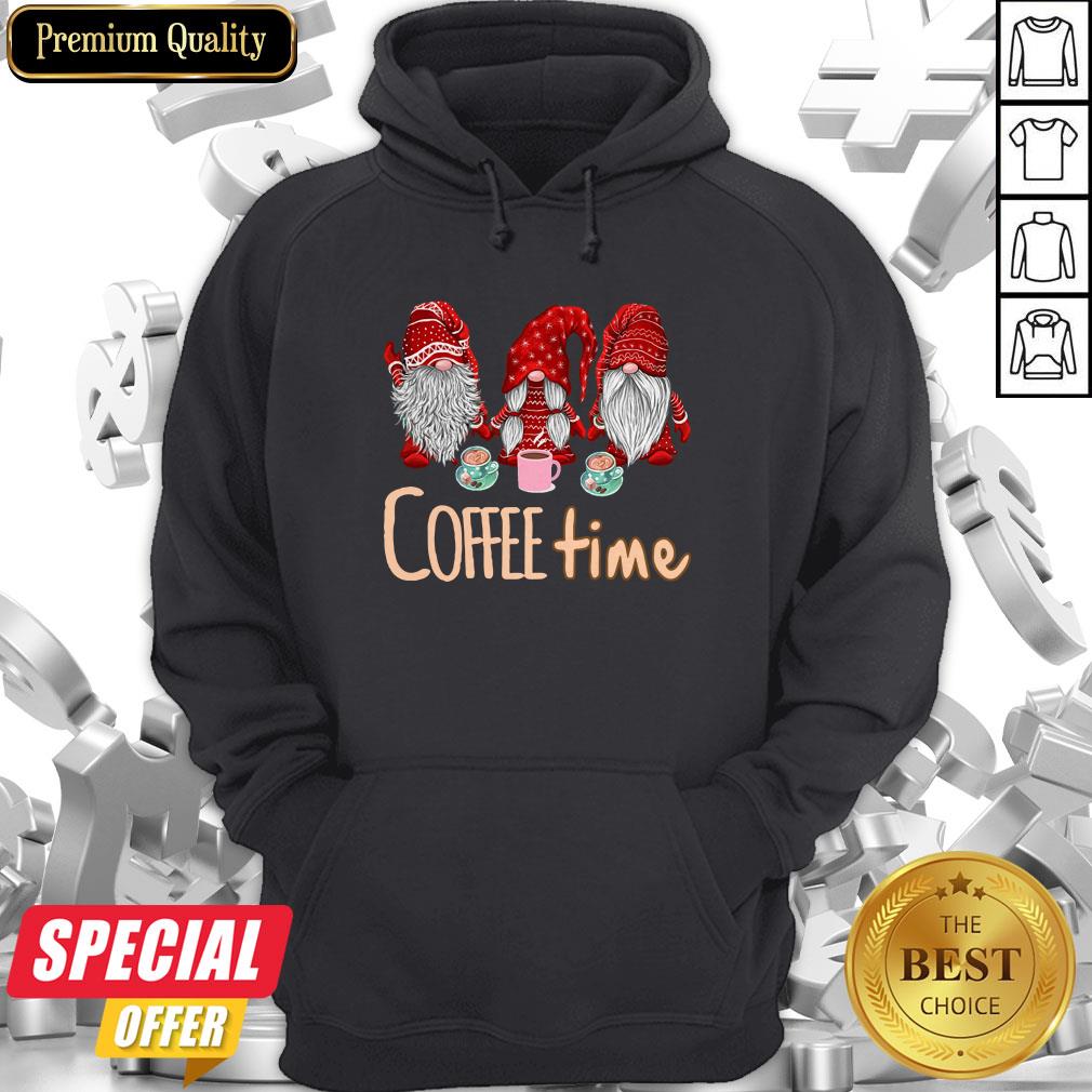 Nice Three Gnomes Red Coffee Time Shirt