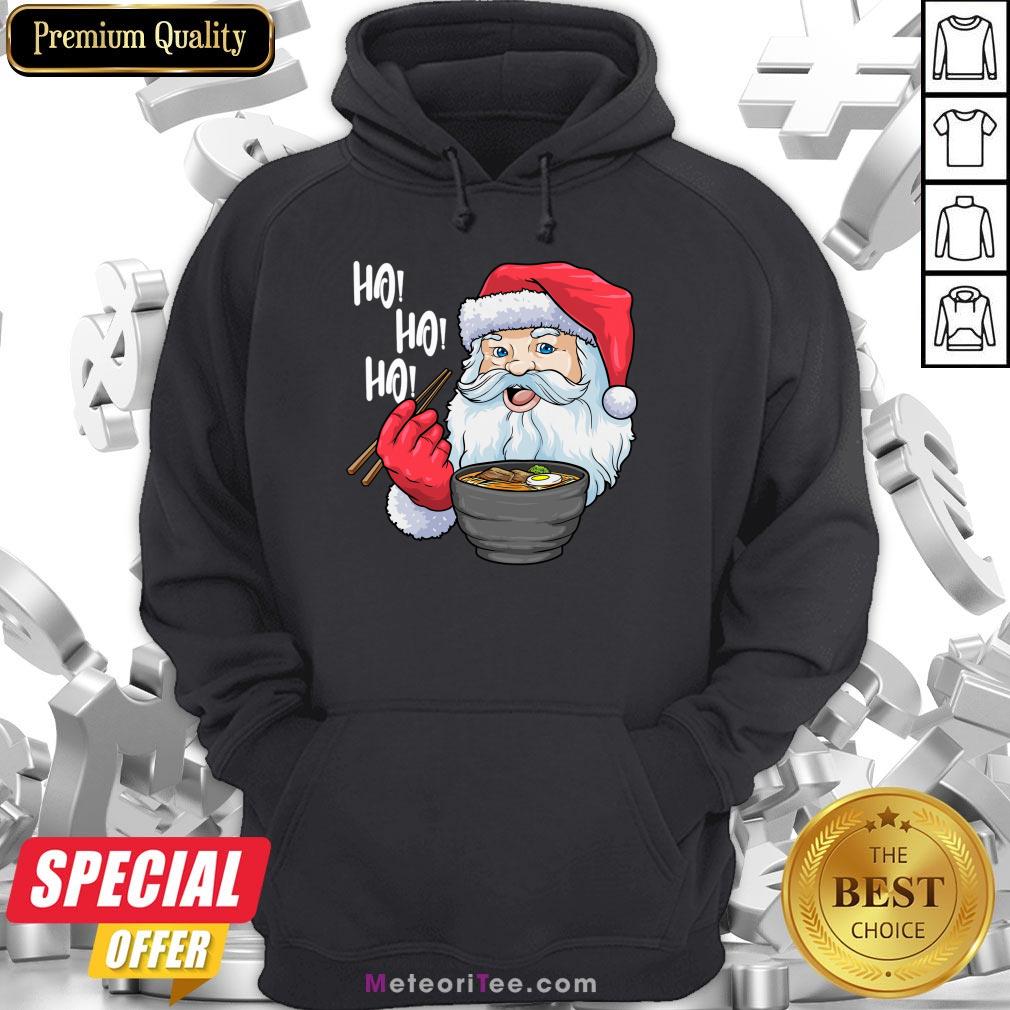 Official Santa Eat Ramen Ho Ho Ho Merry Christmas Shirt
