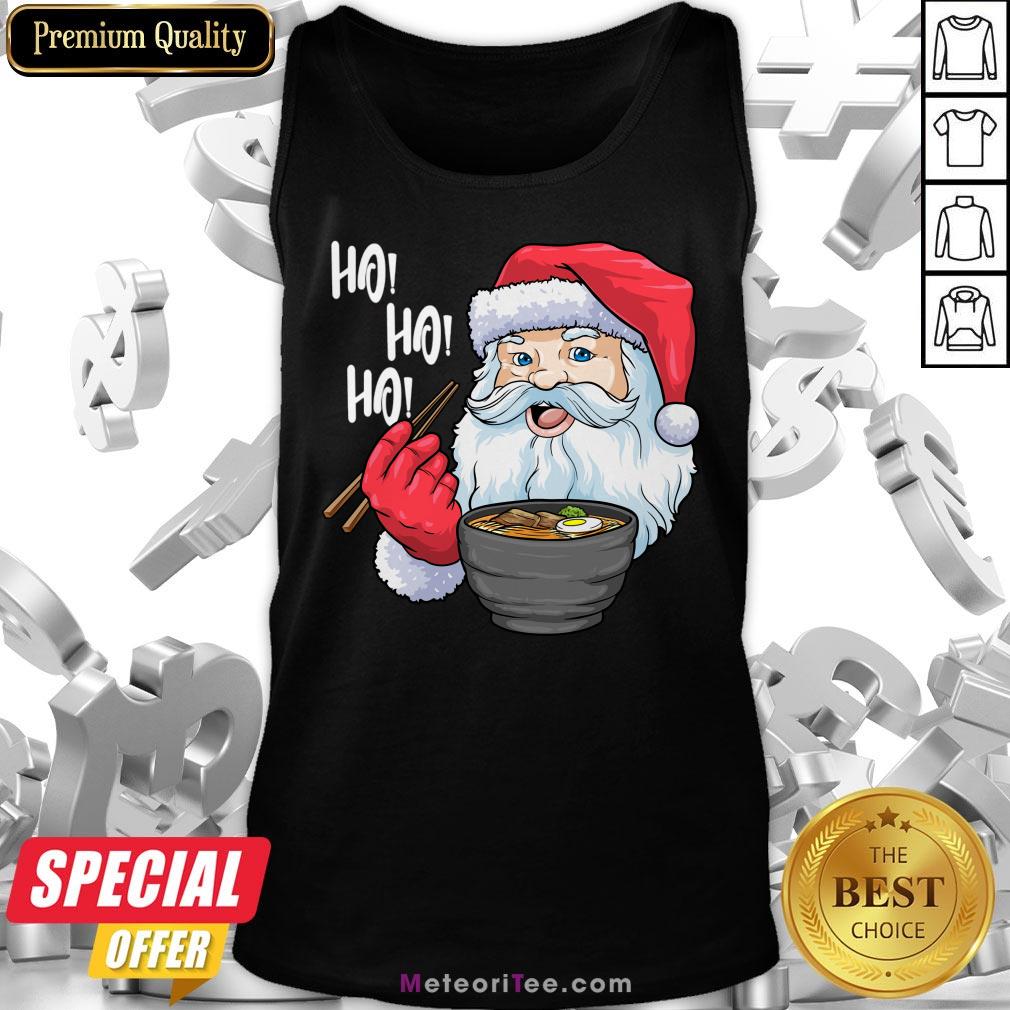 Official Santa Eat Ramen Ho Ho Ho Merry Christmas Shirt