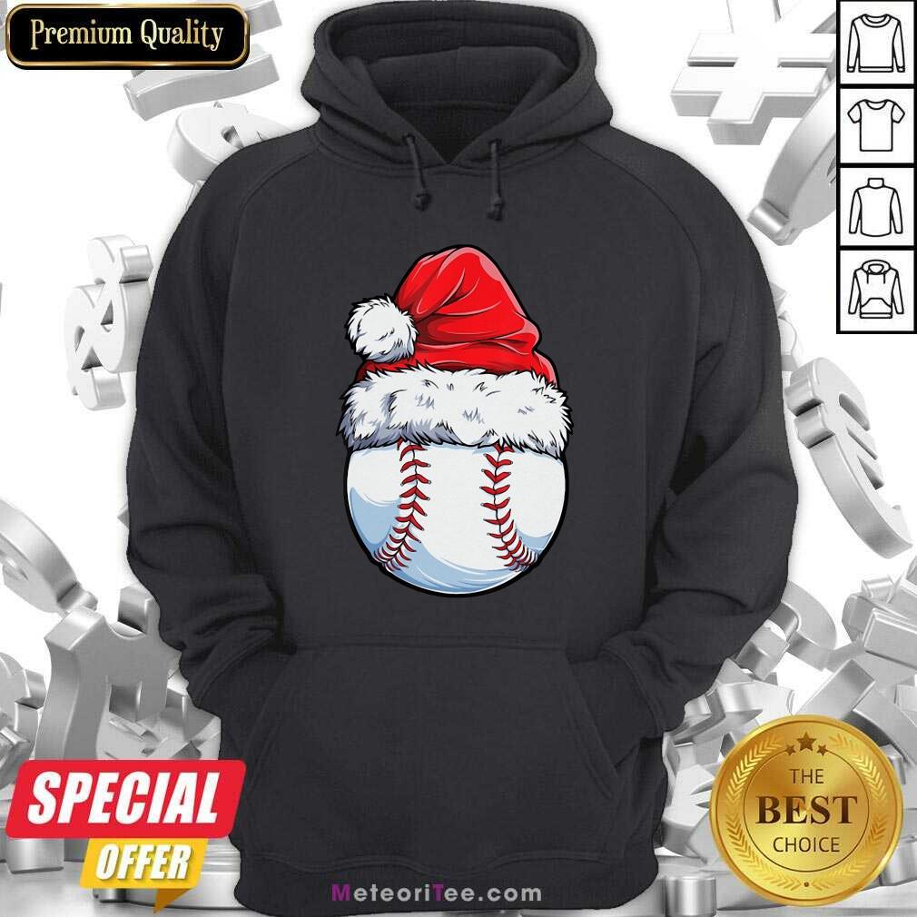 Original Baseball Santa Hat Christmas Shirt