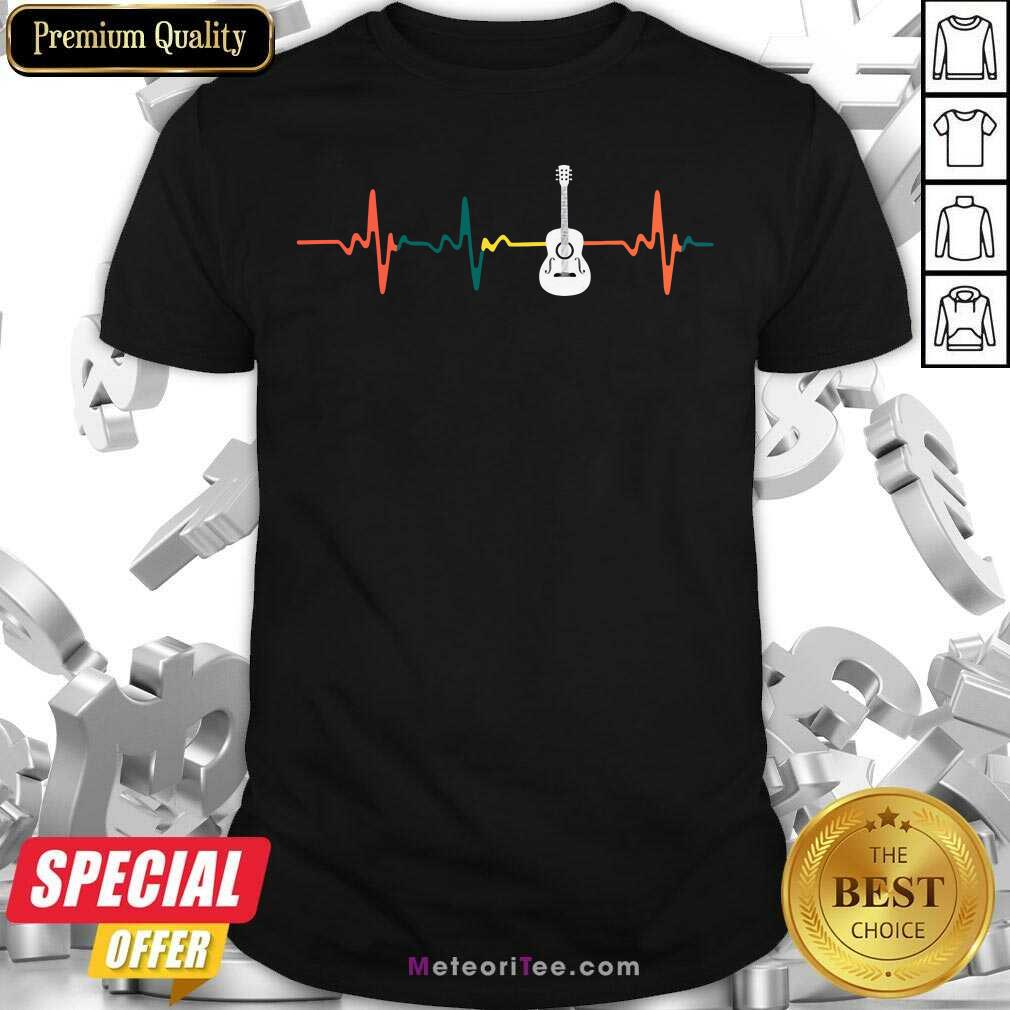 Original Vintage Guitar Heartbeat Shirt