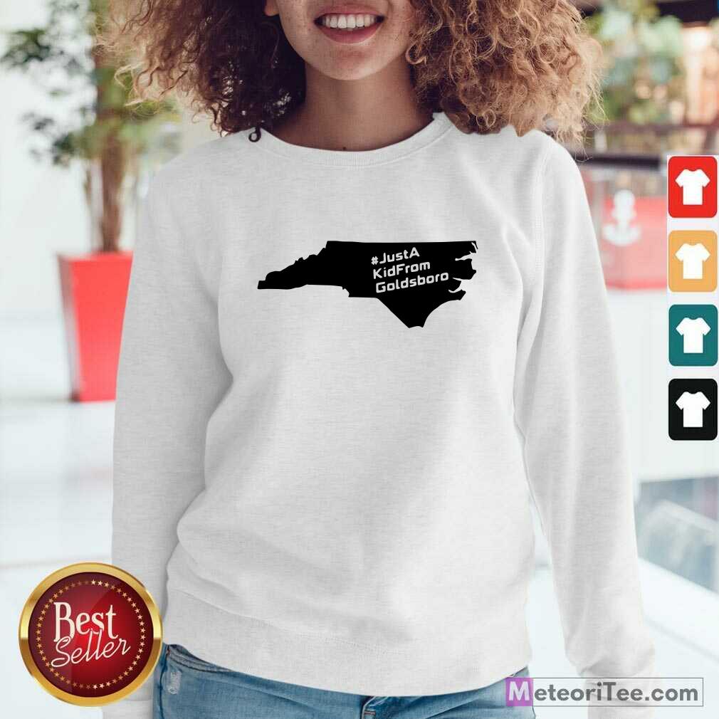 Premium Just A Kid From Goldsboro Nc Map Shirt