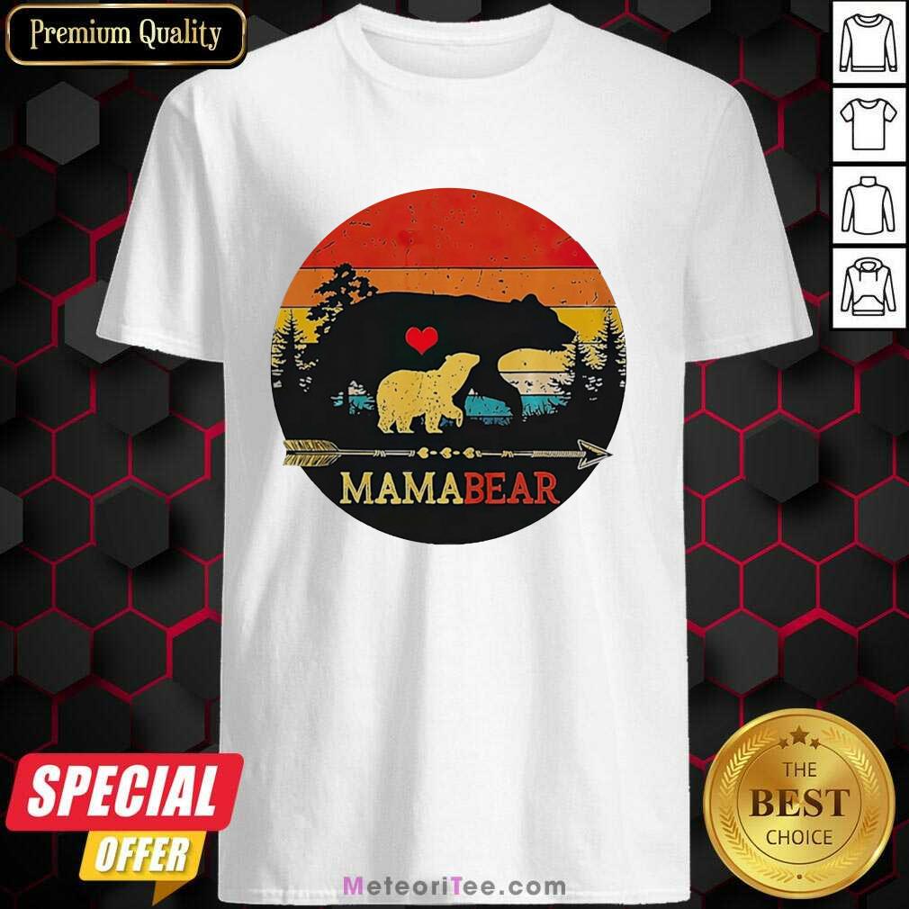 Pretty Mama Bear Vintage Sunset Shirt