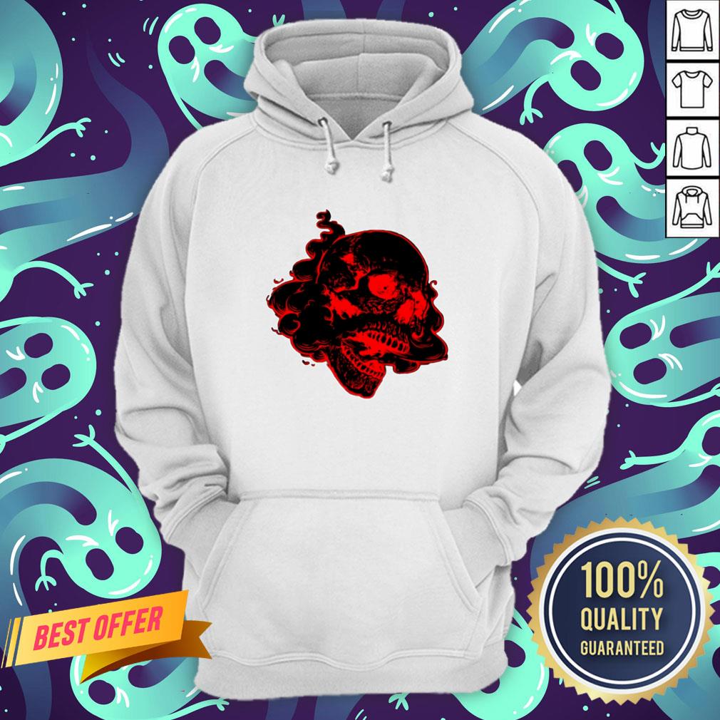 Red Burn Skull Dia Delos Muertos Day Of The Dead Shirt
