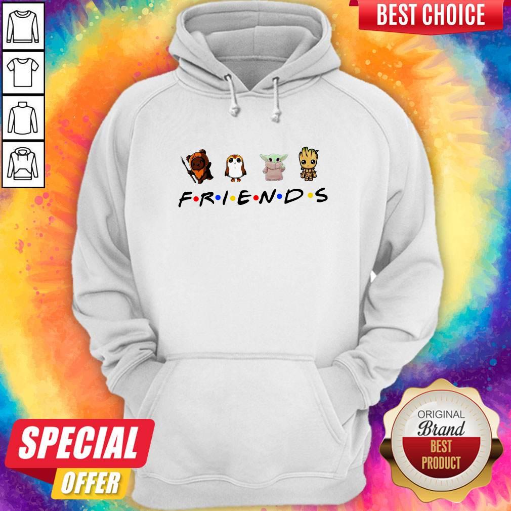 Star Wars Porgs Baby Yoda Baby Groot Friends Shirt