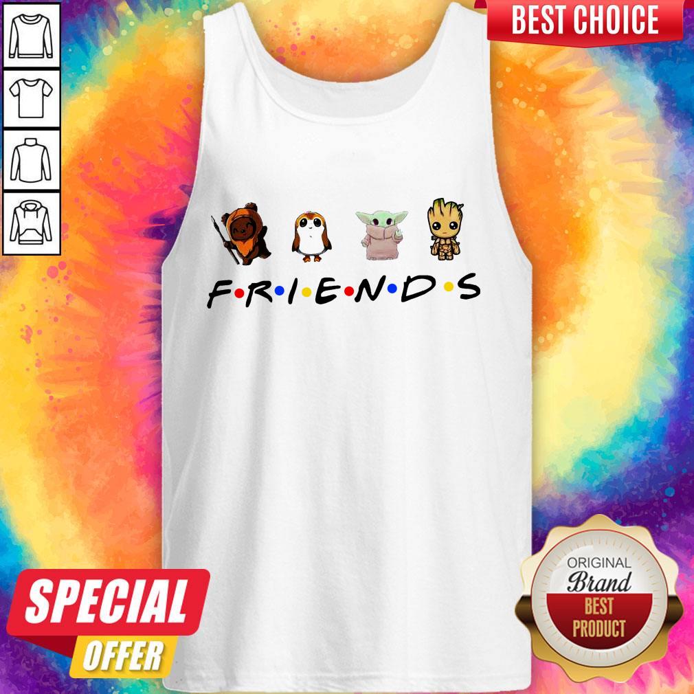 Star Wars Porgs Baby Yoda Baby Groot Friends Shirt